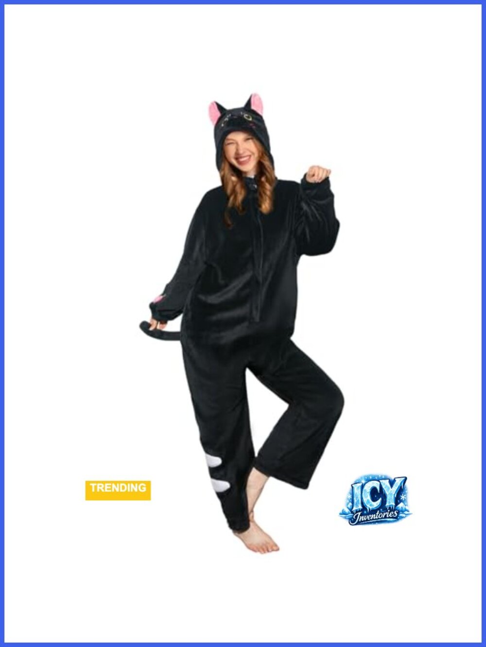 Warm Flannel Onesie Adult Animal Costume One-Piece Pajamas Cosplay